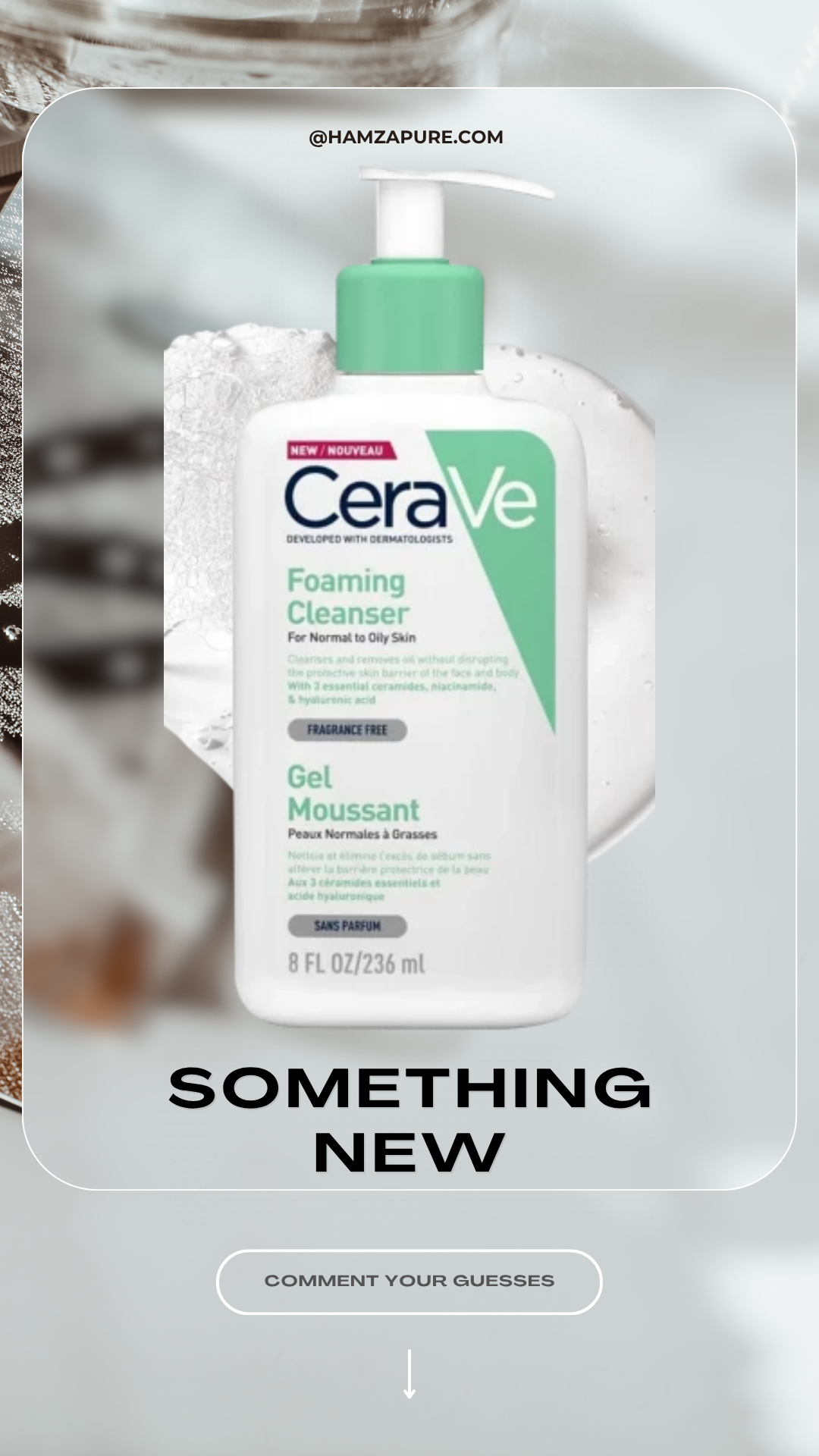 CERAVE FOAMING CLEANSER FOR NORMAL TO OILY SKIN WITH HYALURONIC ACID 236 ML
