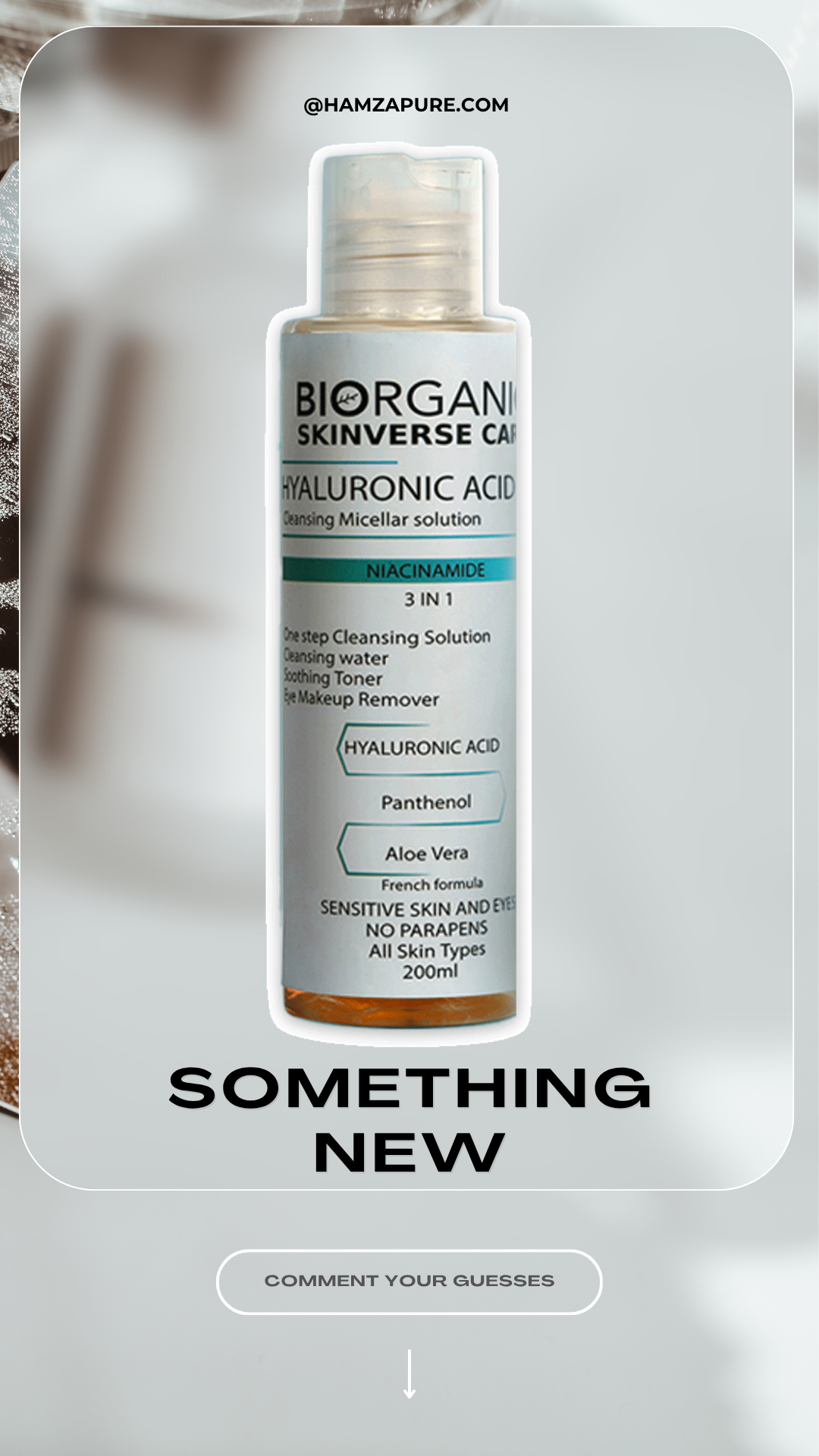 BIORGANIC HYALURONIC ACID 3 IN 1 MICELLER SOLUTION 200 ML