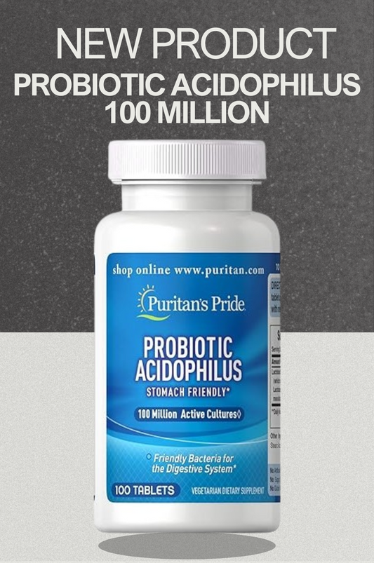 PROBIOTIC ACIDOPHILUS 100 MILLION 100 TAB PURITANS PRIDE