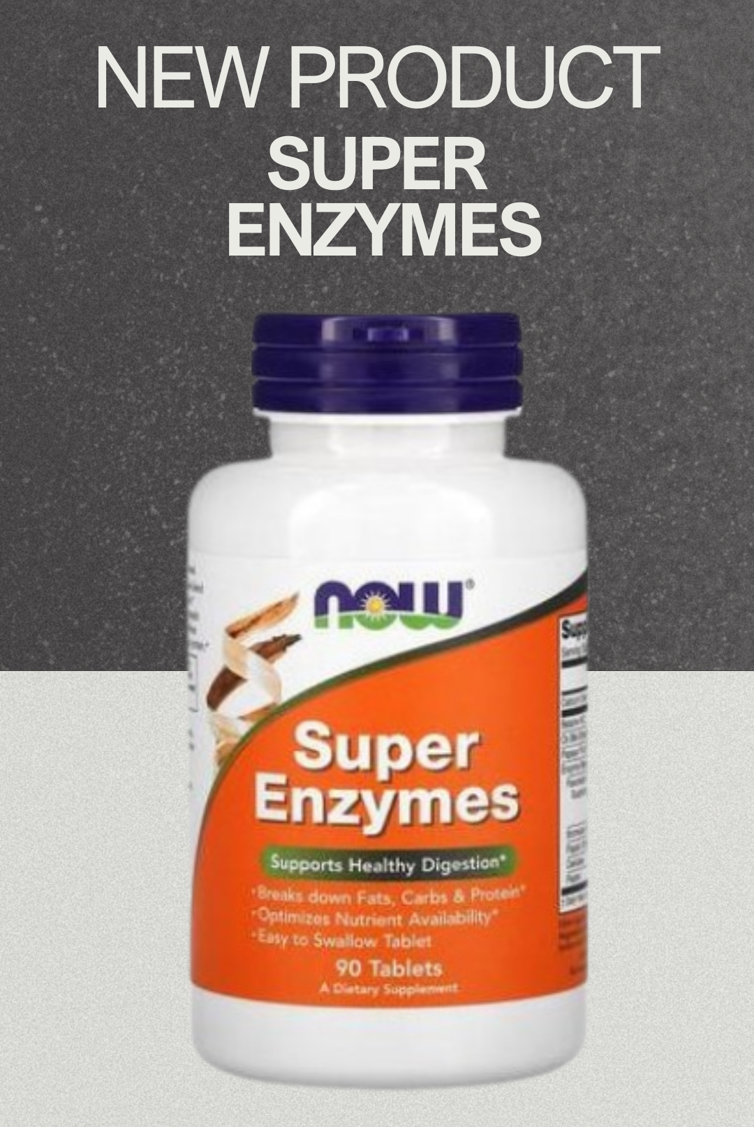 SUPER ENZYMES- NOW - 90 CAP