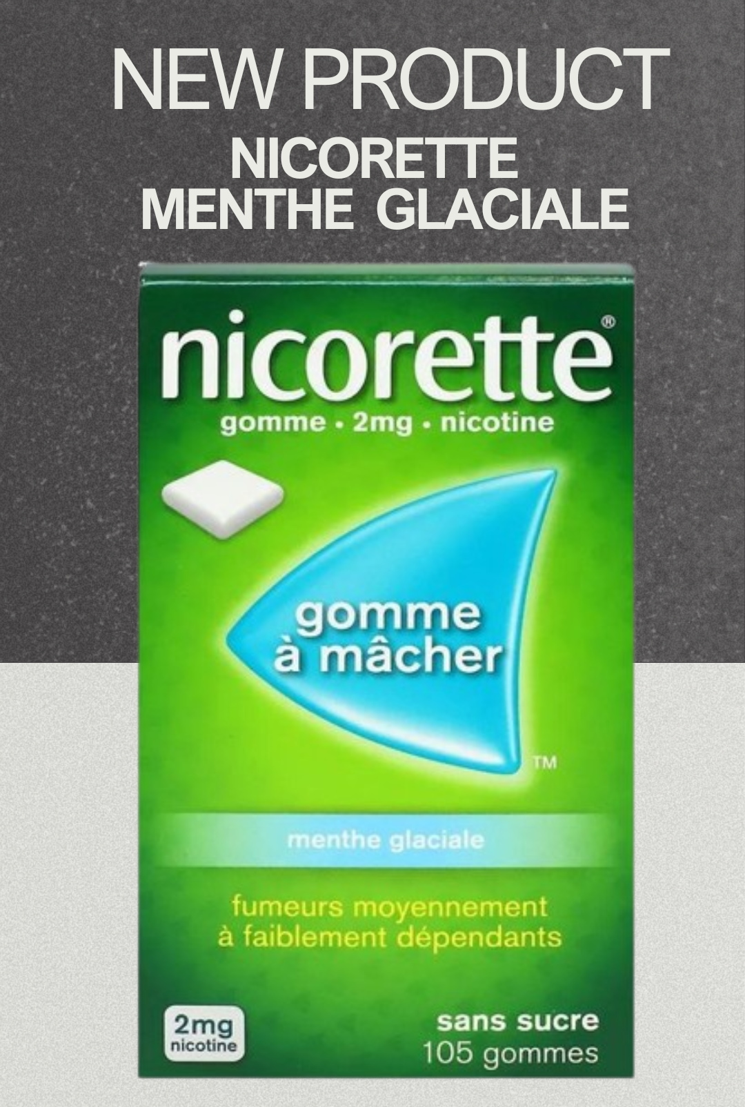 Nicorette 2mg menthe glaciale 105