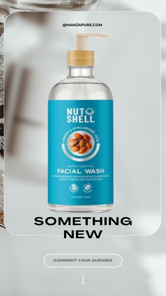 NUT SHELL ARGAN AND HYALURONIC ACID FACIAL WASH 250ML