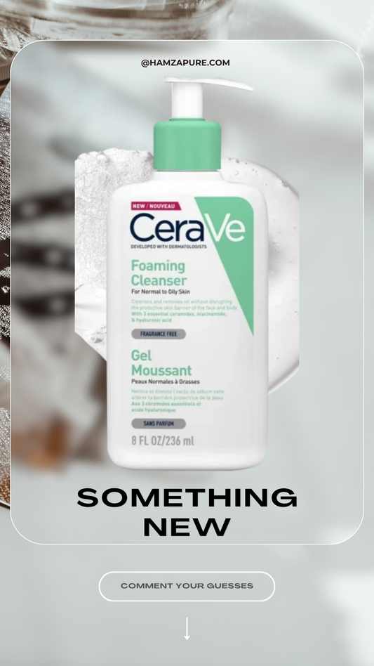 CERAVE FOAMING CLEANSER FOR NORMAL TO OILY SKIN WITH HYALURONIC ACID 236 ML