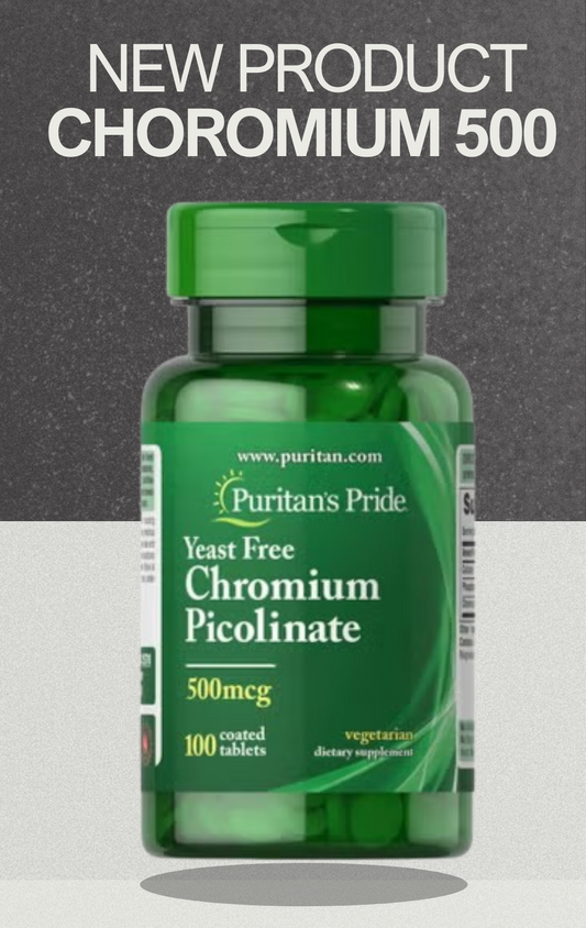 CHOROMIUM 500 PURITAN’S PRIDE 100 CAP