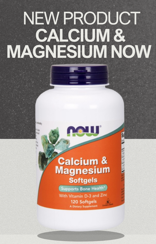 CALCIUM & MAGNESIUM  NOW 120 CAP