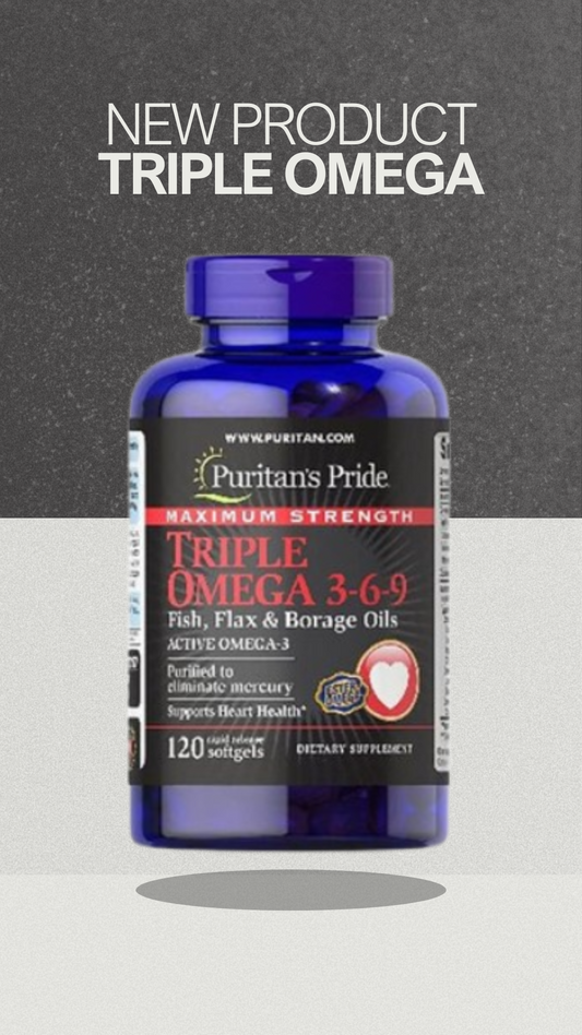 OMIGA TRIPLE (3.6.9) PURITAN’S PRIDE 120 CAP